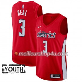 Maillot Basket Enfant Washington Wizards Bradley Beal 3 2018-19 Nike Rouge Swingman
